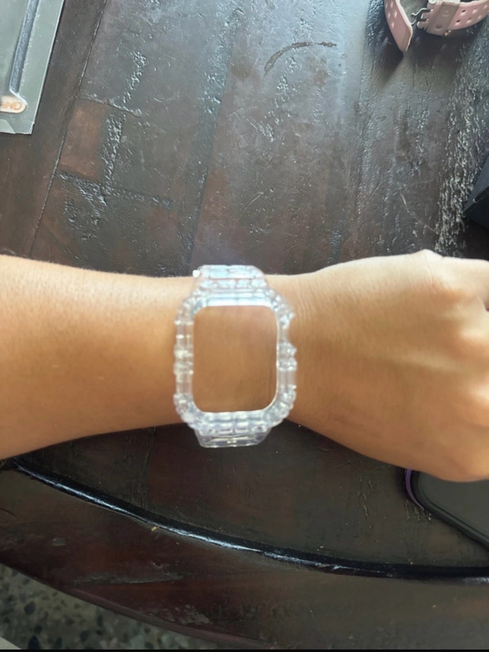 Clear Transparent Protective Watch Case and Band for Smartwatch